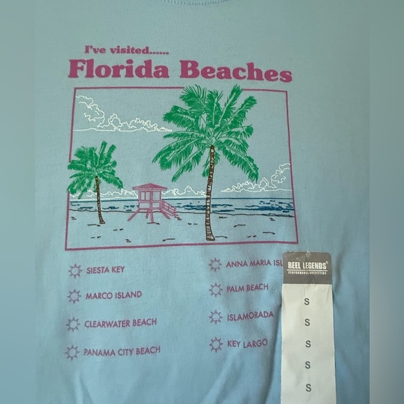 REEL LEGENDS FL Beaches Graphic T-Shirt 2 for $22 ❇️ - Picture 1 of 4